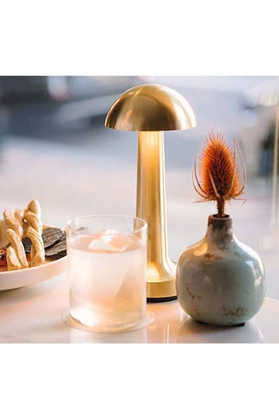 MAS ELEKTRO Cata 3 Renk Yanma Modlu Gold Renk Masa Lambası Ct-8430 ürün görseli 1