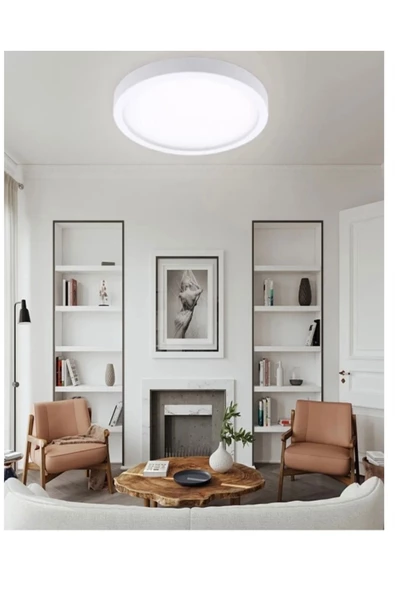 MAS ELEKTRO DOĞALAKIM Led Banyo Tuvalet Balkon Tuvalet Lambası Tavanı sıfır Led Armatür Avize 6500k Beyaz Işık ürün görseli 1