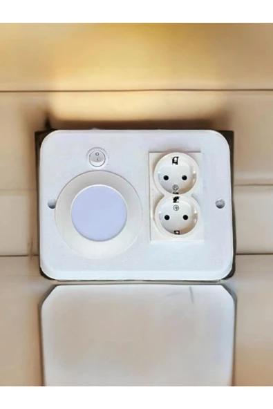 MAS ELEKTRO MİO 3KTEKNOLOJİ İLETİŞİM Bizce Led Park Mutfak Dolap Tezgah Altı Aydınlatmave Prizi (BEYAZ IŞIK) 1305-65 ürün görseli 1