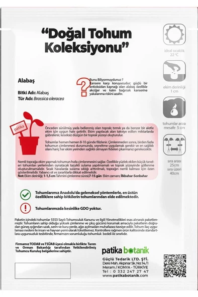 200 Adet Alabaş Tohumu - Resim 3