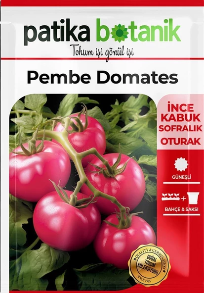 100 Adet Pembe Domates Tohumu- İnce Kabuk-Sofralık - Resim 2