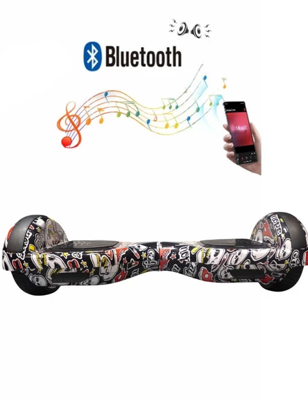 Citymate Elektrikli Kaykay Hoverboard Bluetooth 6.5 Inch Desen14