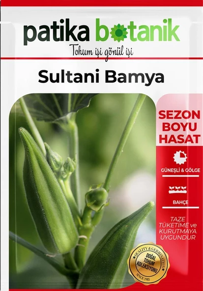 100 Adet Sultani Bamya Tohumu - Resim 2