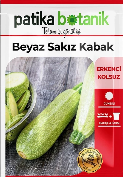 20 Adet Ata Tohumu Yerli Beyaz Sakız Kabak - Resim 2