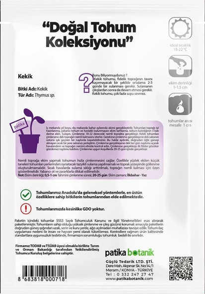 200 Adet Kekik Tohumu (Zahter) - 3