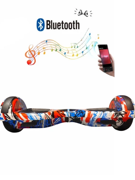 Citymate Elektrikli Kaykay Hoverboard Bluetooth 6.5 Inch Desen09