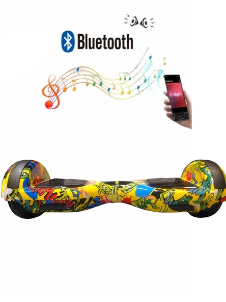 Citymate Elektrikli Kaykay Hoverboard Bluetooth 6.5 Inch Desen21