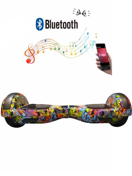 Citymate Elektrikli Kaykay Hoverboard Bluetooth 6.5 Inch Desen22