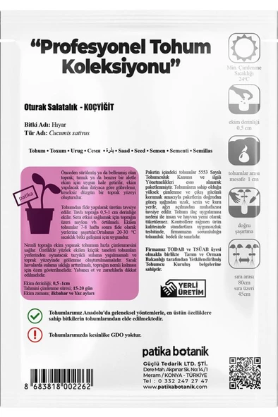 10 Adet Koçyiğit Salatalık Tohumu - Oturak - 3