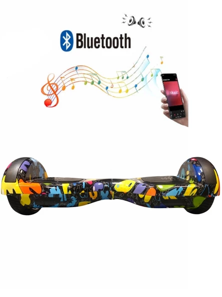 Citymate Elektrikli Kaykay Hoverboard Bluetooth 6.5 Inch Desen08