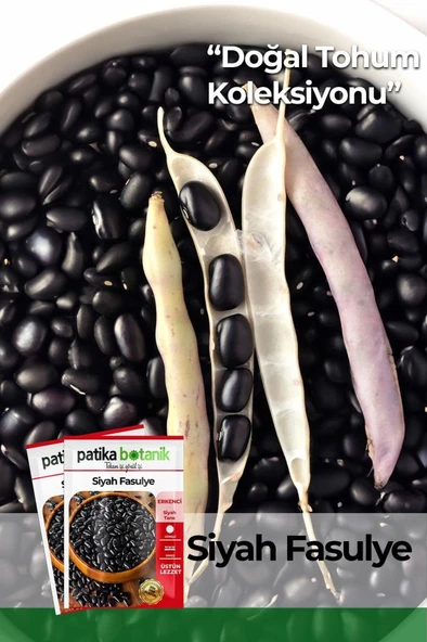 50 Adet Siyah Fasulye Tohumu ürün görseli