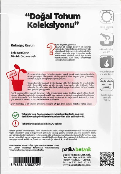 100 Adet Kırkağaç Kavun Tohumu - 3