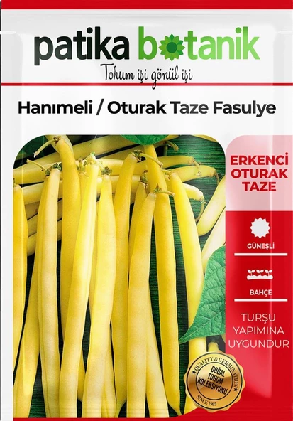 50 Adet Hanımeli (Turşuluk) Oturak Fasülye Tohumu - Resim 2