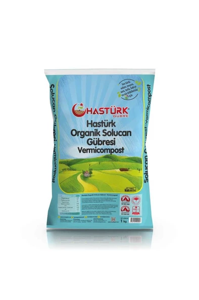 1 KG Katı Solucan Gübresi - Ruhsatlı, Hologramlı Ambalaj