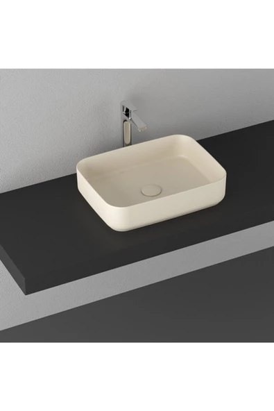 İsvea Infinity 50 Cm Tezgahüstü Lavabo - Fildişi