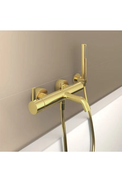 İdeal Standard Joy Banyo Bataryası Fırçalanmış Altın - 2
