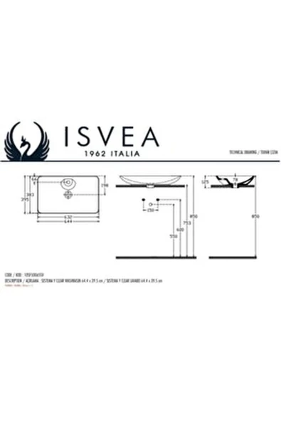 İsvea Isvea Sistema T Flat Lavabo 71Cm 10Sl50071 - Resim 3