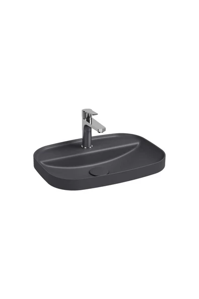 İsvea Isvea Infinity Inset Batarya Delikli Lavabo 55Cm Antrasit