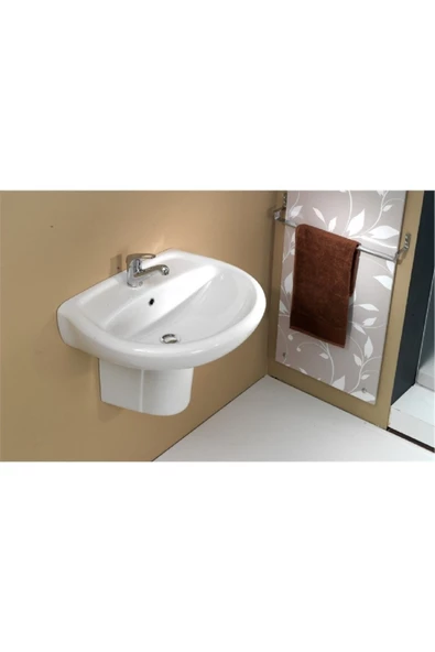 Ece Eti 60X50 Cm Yarım Ayaklı Lavabo Seti- 10Et60060