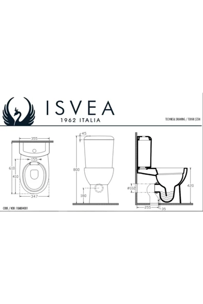 İsvea Absolute Rimless Duvara Sıfır Klozet Seti - Kanalsız - Resim 2