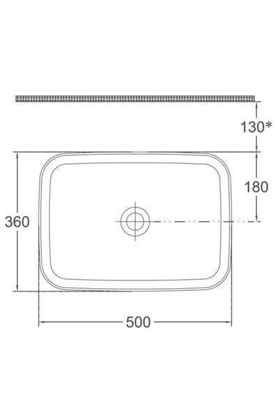 İsvea Isvea Infinity Tezgah Üzeri Lavabo 50Cm Antrasit - 3