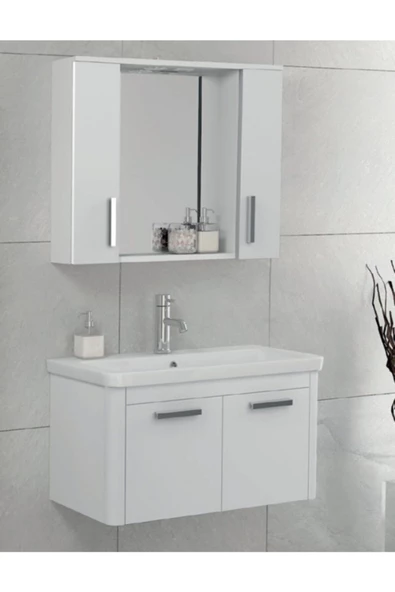 Ece Banyo Note Smart 80 Cm Banyo Dolabı - Beyaz