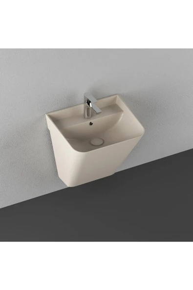 İsvea Isvea Sott'Aqua 50 Cm Asma Monoblok Lavabo - Fildişi