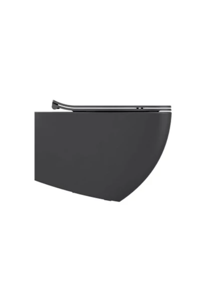 İsvea Isvea Infinity Clearim Plus Mat Siyah Asma Klozet Ve Soft Kapak - Resim 3