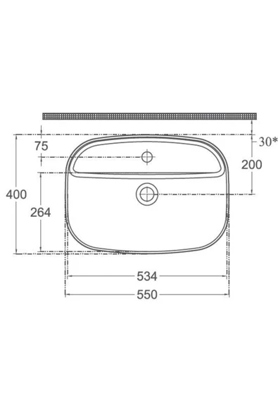 İsvea Isvea Infinity Inset Lavabo 55 Cm - Resim 2