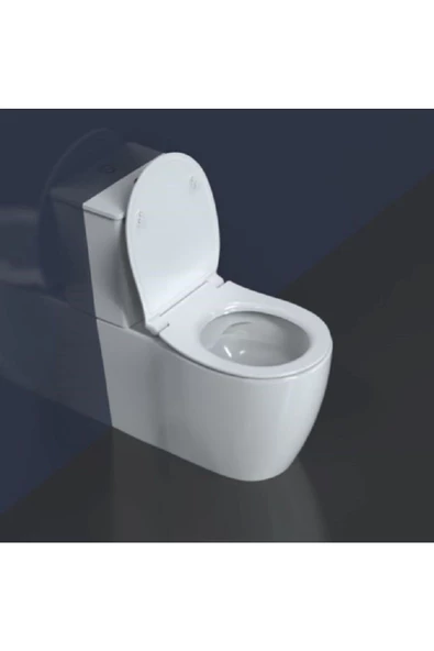 İsvea Sentimenti Neo Duvara Sıfır Kanalsız Takım Klozet Seti - Yavaş Kapak Ve İç Takım Dahil - Resim 2