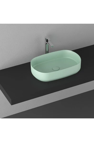 İsvea Isvea Infinity  Tezgahüstü Lavabo-Mint 55 Cm