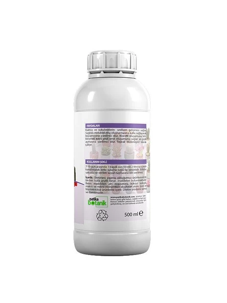 500 ML Kaktüs ve Sukulentler İçin Genel Besin - Topraktan - 3