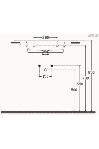 İsvea Isvea Sistemat Flat Lavabo 76 Cm - 3