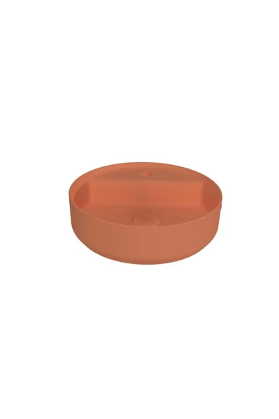 İsvea Isvea Infinity Batarya Delikli Tezgah Üzeri Lavabo 42Cm Terracotta