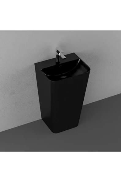 İsvea Isvea Sott'Aqua 50 Cm Monoblok Lavabo - Siyah