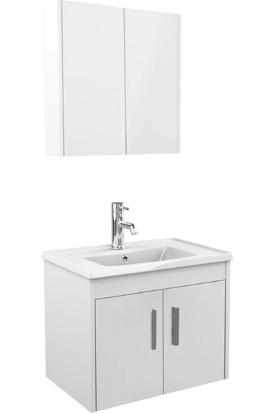 Ece Banyo Gama 65 Cm Banyo Dolabı - Beyaz - 3