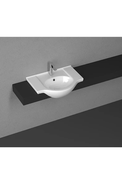 Ece Banyo Ece Tera 66 Cm Batarya Delikli Lavabo (10Tr50067)