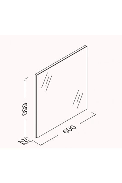 İsvea Isvea 60 Cm M1 Düz Ayna - 2