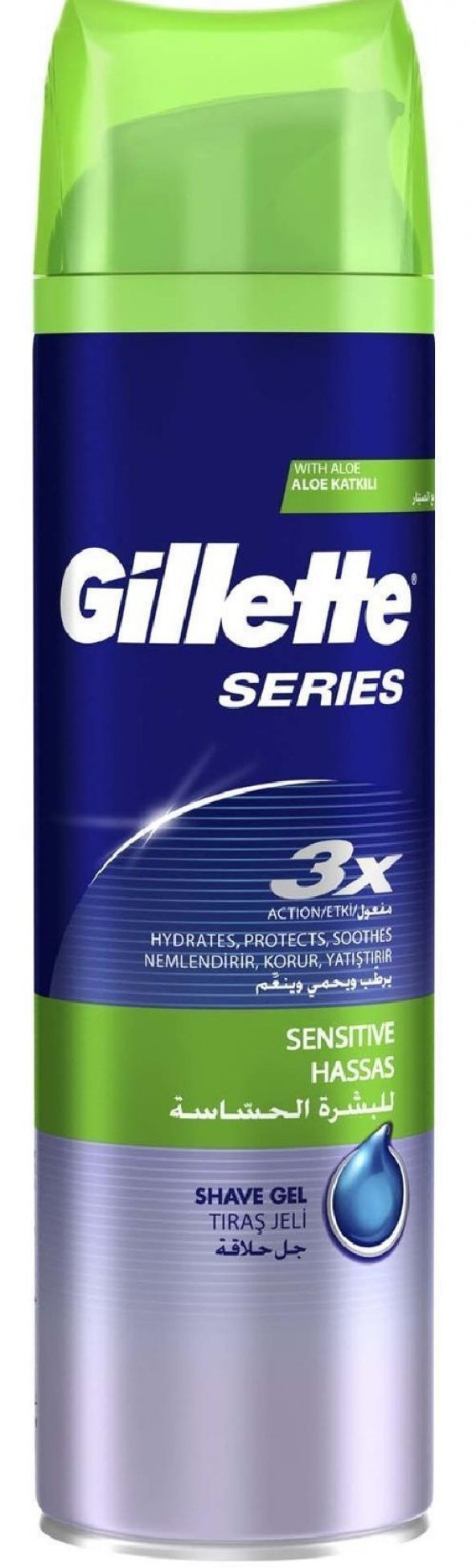 Gillette Traş Jeli Serıes Sensıtıve Hassas Ciltler 200 Ml