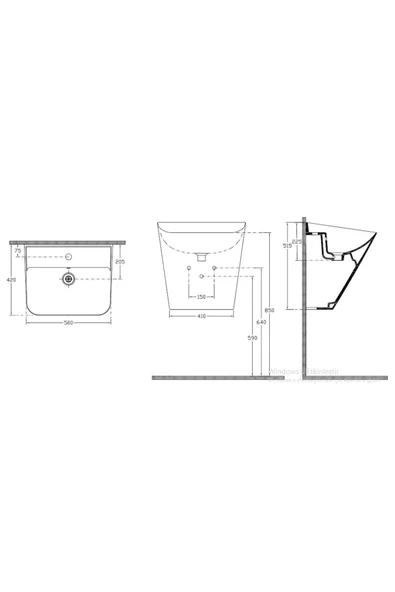 İsvea Sott Aqua Yarım Monoblok Lavabo - 3