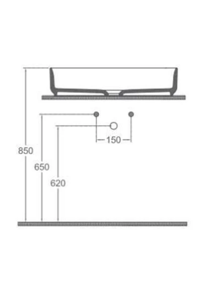 İsvea Isvea Infinity Tezgah Üzeri Lavabo 55Cm Mat Beyaz - 4