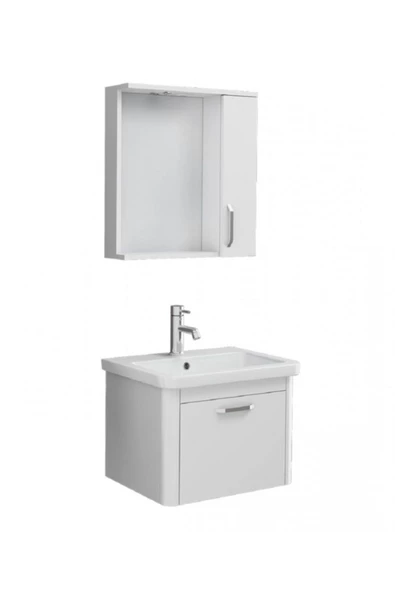Ece Banyo Note Smart 60 Cm Banyo Dolabı - Beyaz - 2