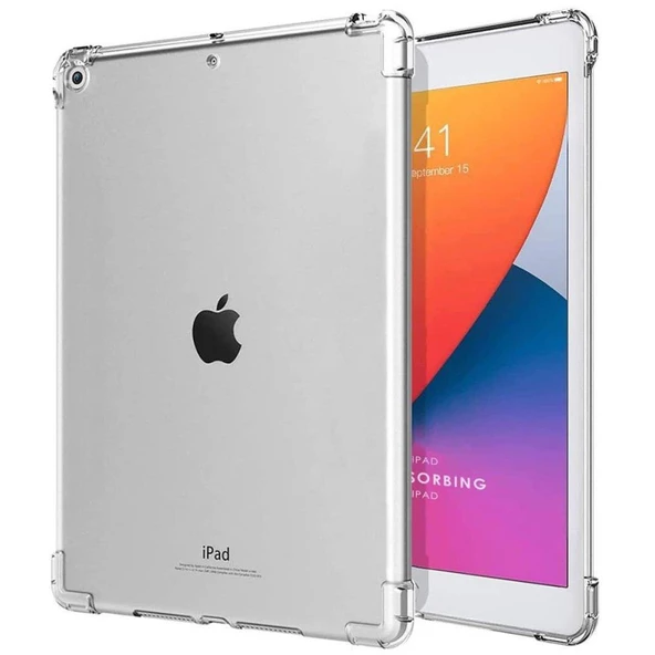 Smody Apple iPad Air 2 9.7 İle Uyumlu Kılıf Kenar Korumalı Şeffaf Silikon