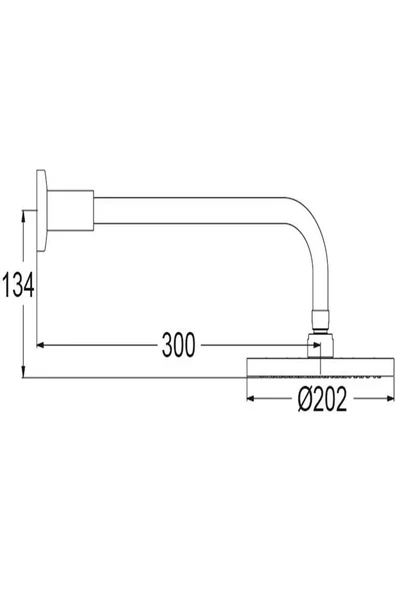 İdeal Standard Ideal Standard Sevajet Duvardan Tepe Duşu, 20 Cm - 2