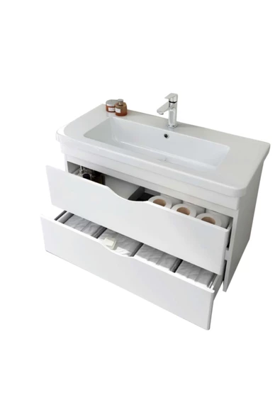 İsvea Isvea Neo 100 Cm Lavabo Dolabı, Beyaz