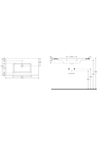 İsvea Sistemat Flat Lavabo 91 Cm - 2