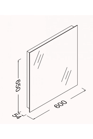 İsvea Isvea 60 Cm M2 Profil Çerçeveli Ayna - 2