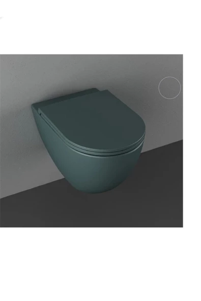 İsvea Infinity Clearim Plus Asma Klozet Petrol Yeşili Extra Dekorsuz 10Nf02001 - 3