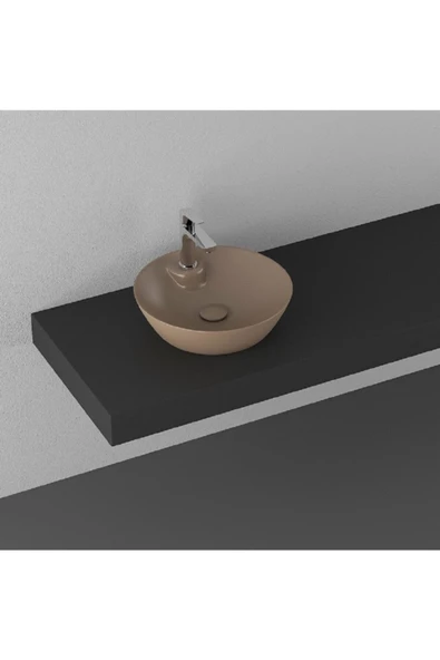 İsvea Sistemay Soft Tezgahüstü Lavabo 45 Cm Vizon