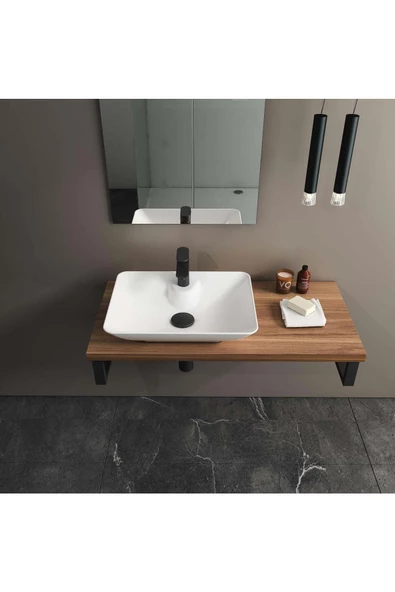 İsvea Isvea Sistemay Clear Tezgah Üzeri Çanak Lavabo 52,5 X 39,5 Cm Beyaz - Resim 3